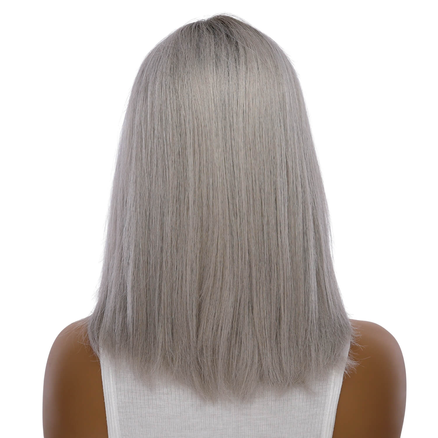 16" Divine Lace Top Wig Silver Smoke - Image 3