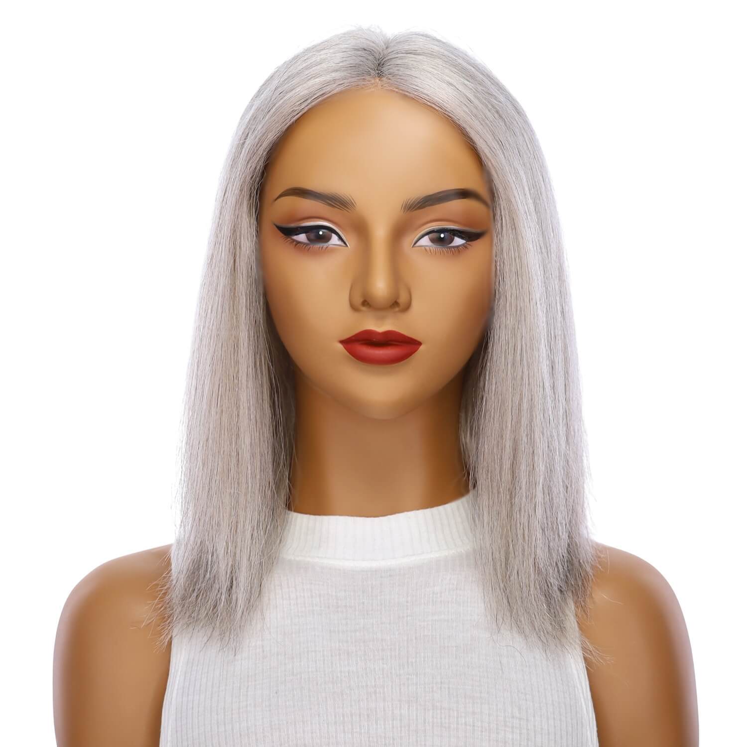 16" Divine Lace Top Wig Snow Grey - Image 2