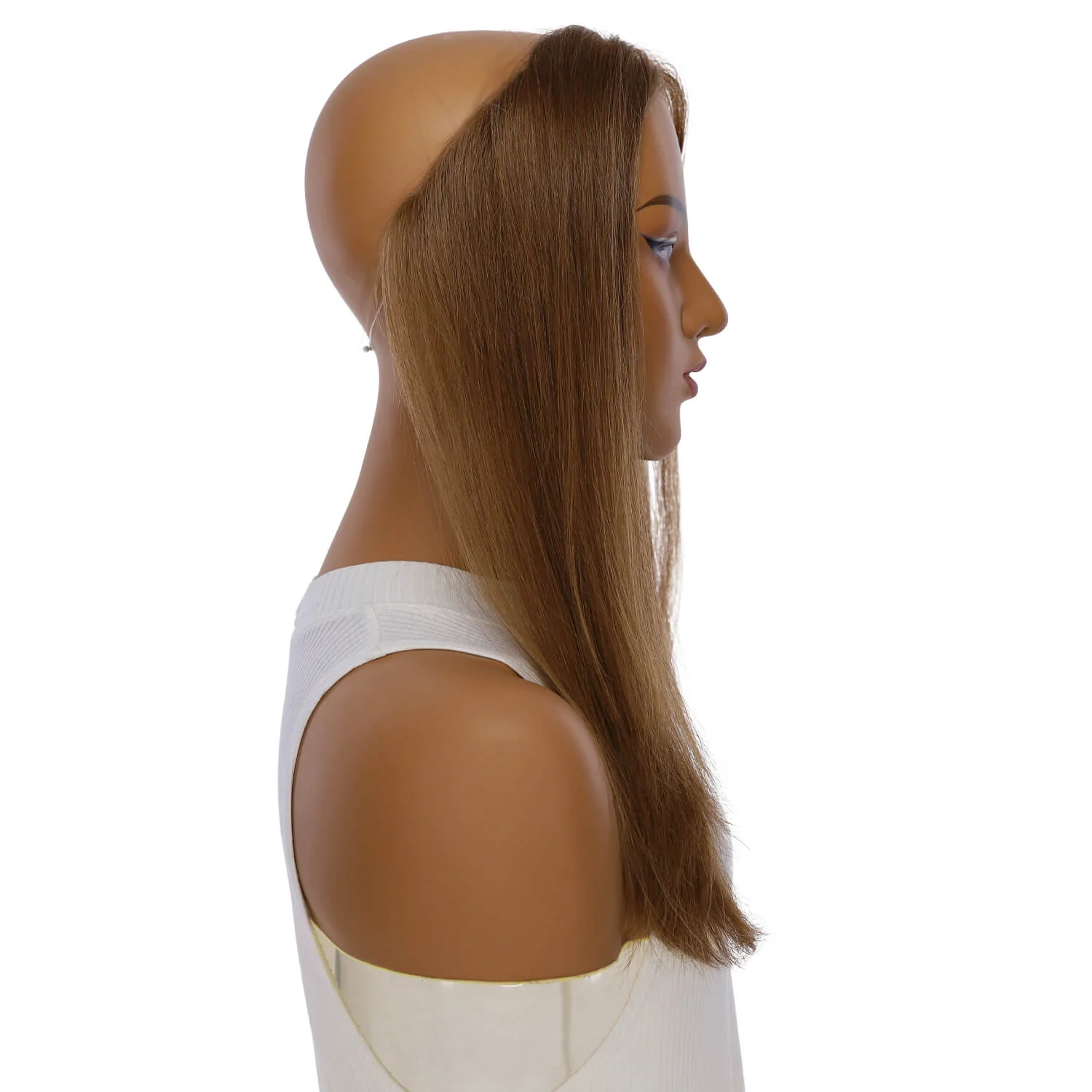 16" Hairline Topper #12 Warm Light Brown - Image 3