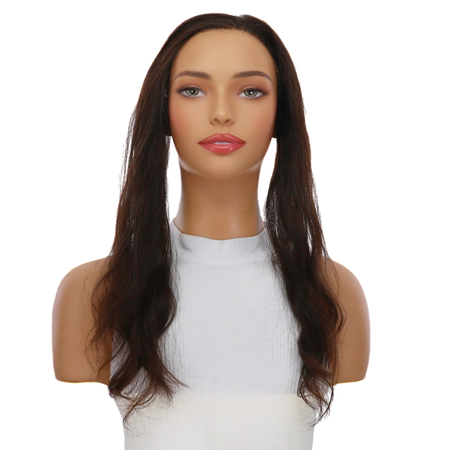 16" Hairline Topper #1B Black Wavy - Image 2