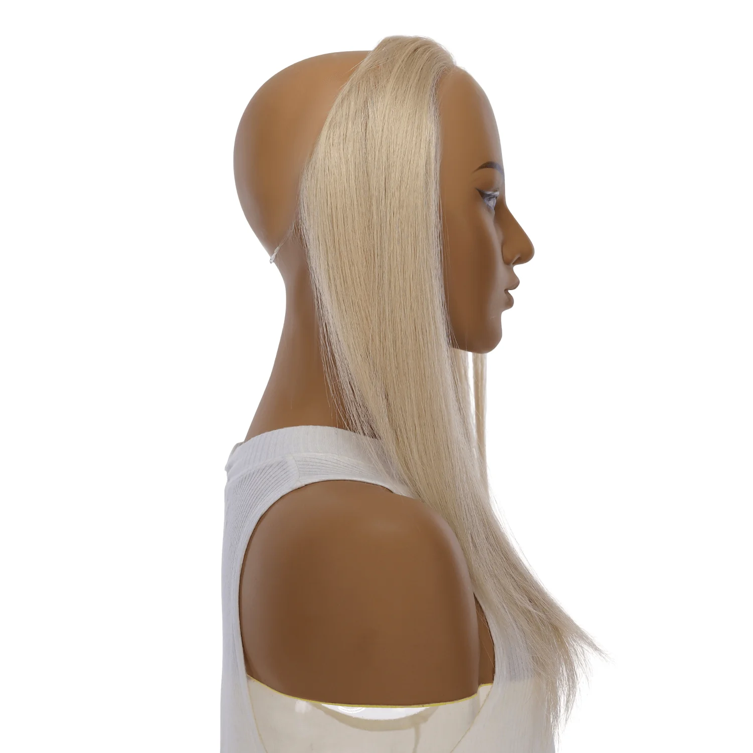 16" Hairline Topper #Beige Blonde w/ No Rooting - Image 3