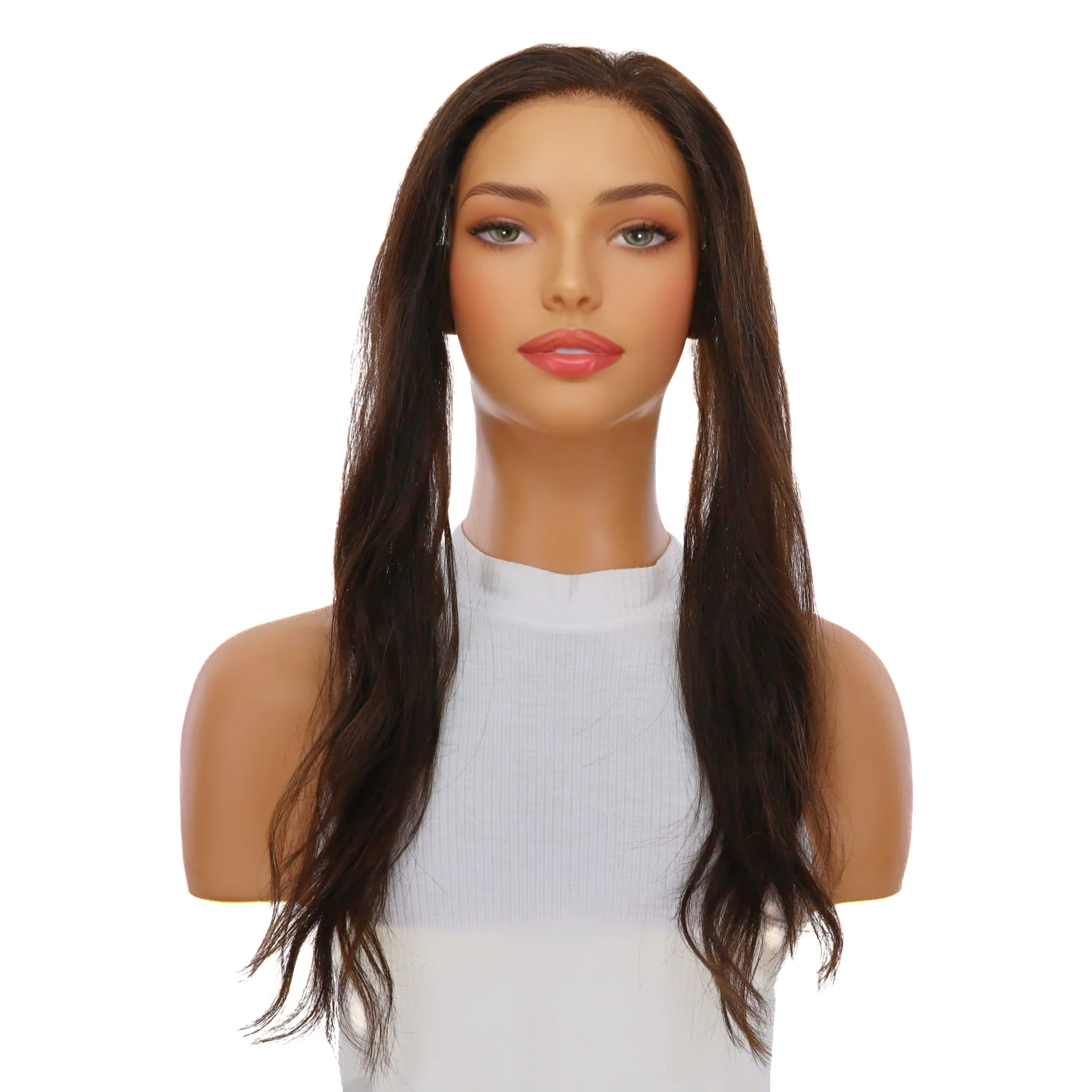 16" Hairline Topper #Dark Brown Wavy - Image 2