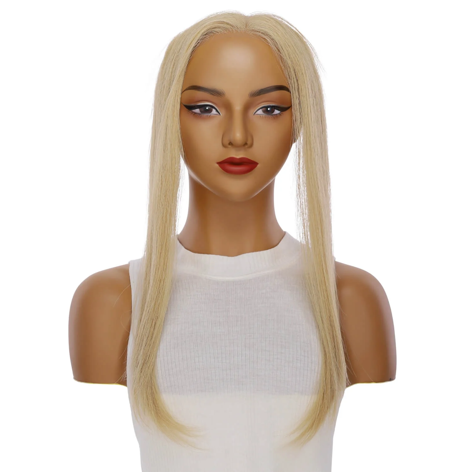 16" Hairline Topper #Golden Blonde w/ No Rooting - Image 2
