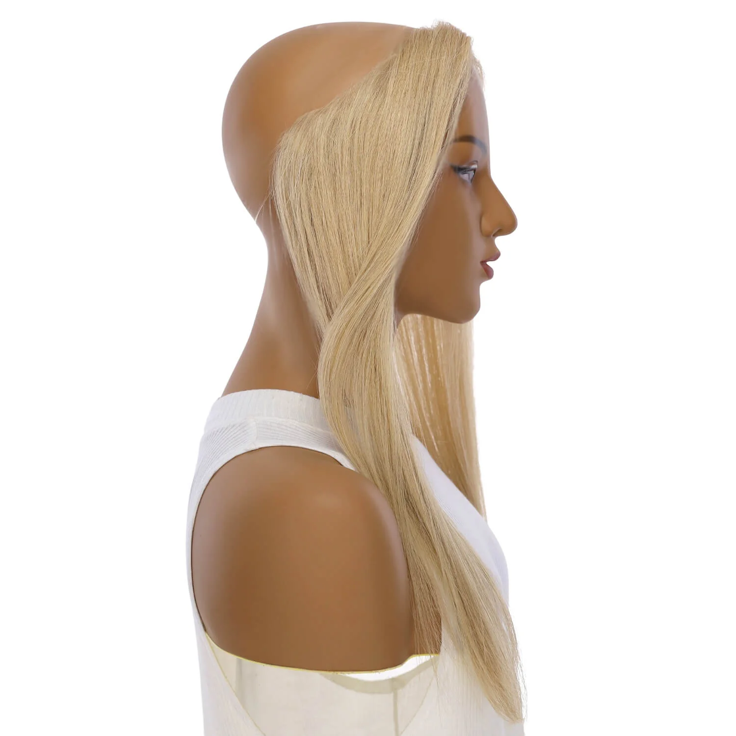 16" Hairline Topper #Golden Blonde w/ No Rooting - Image 3