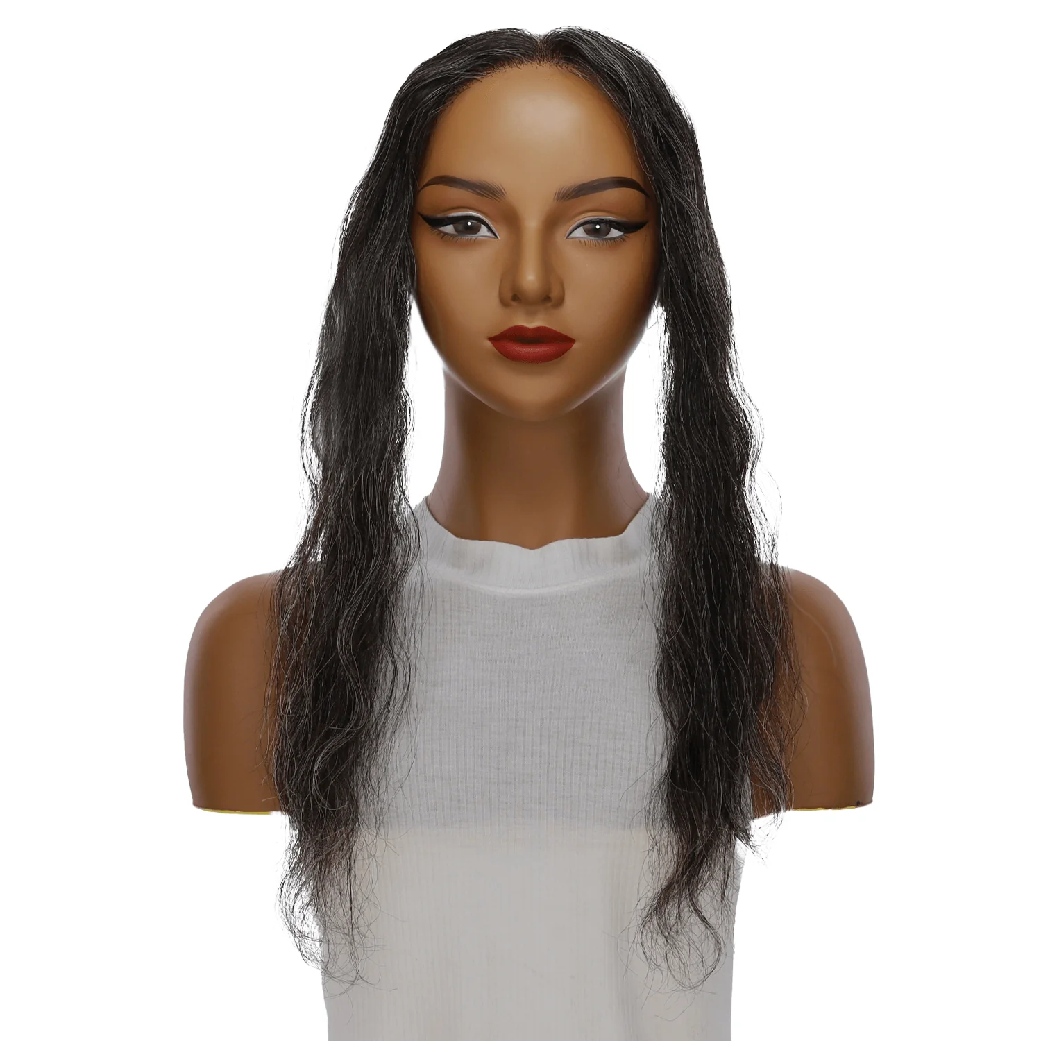 16" Hairline Topper #Grey A (less grey) Wavy - Image 2