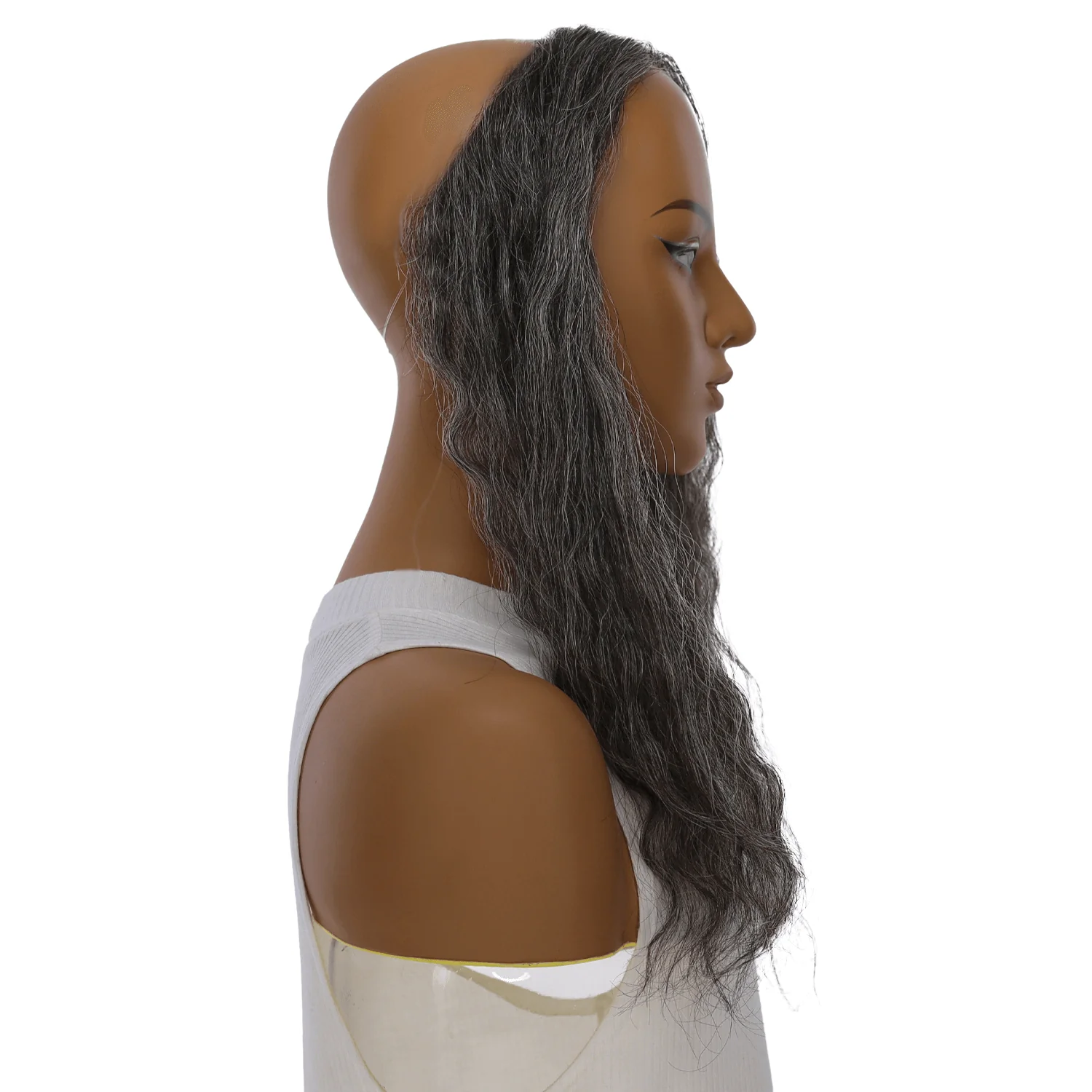 16" Hairline Topper #Grey B (more grey) Wavy - Image 3