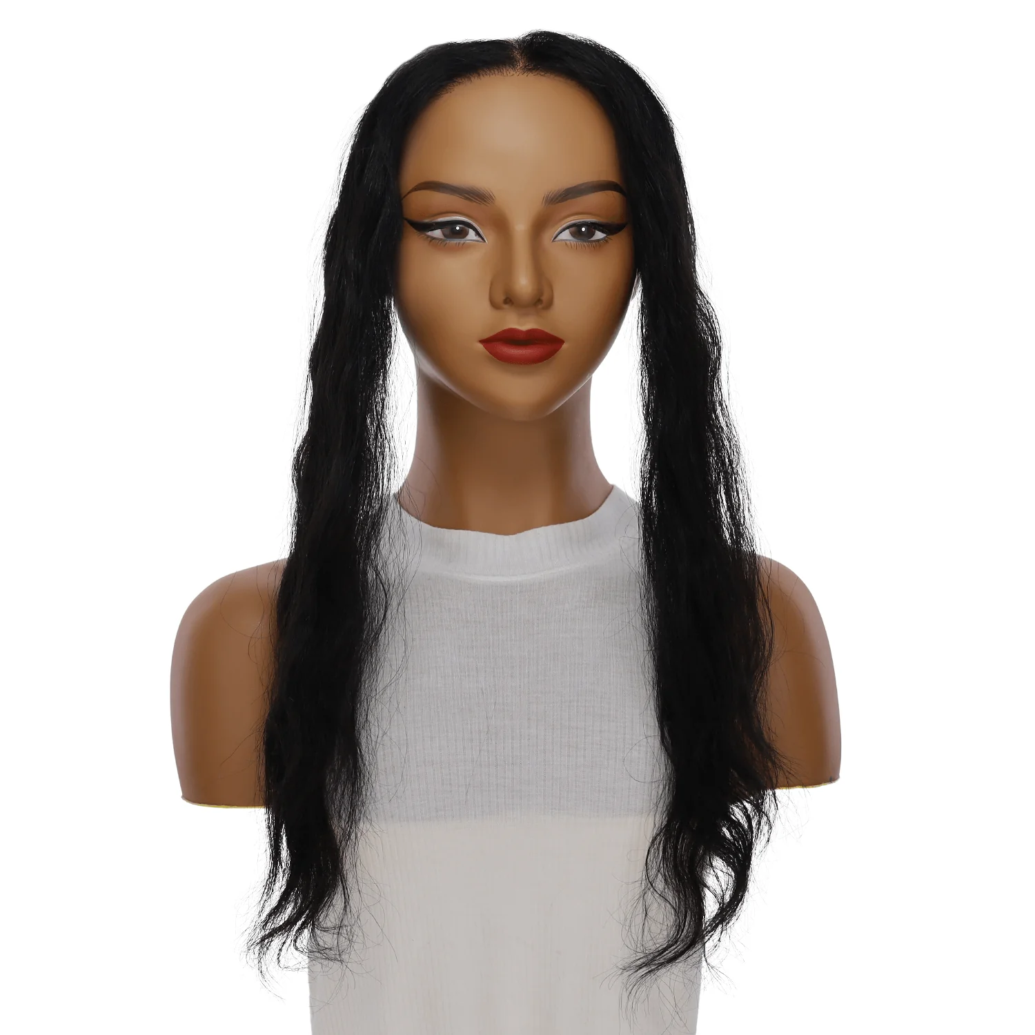 16" Hairline Topper #Jet Black Wavy - Image 2