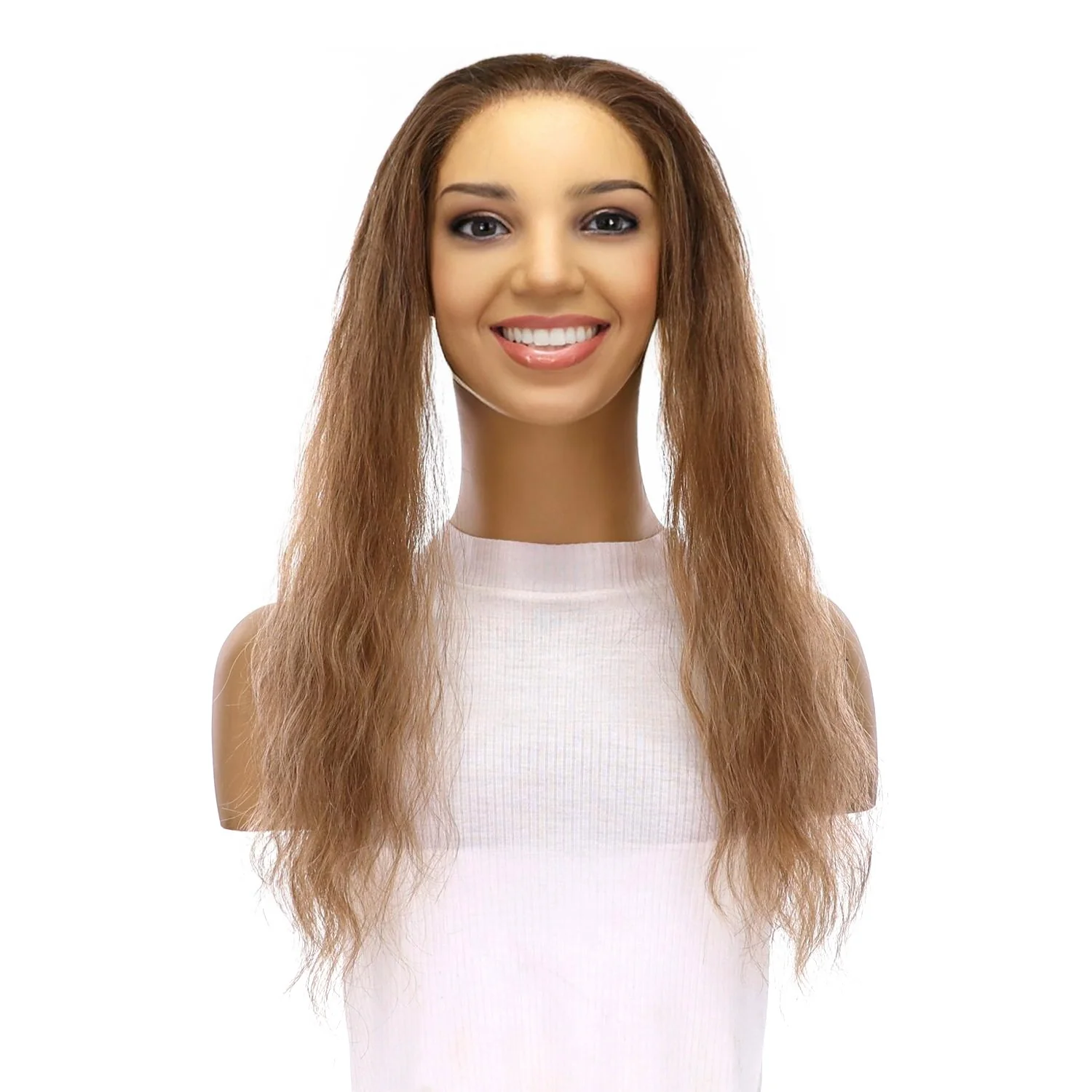 16" Hairline Topper #Light Brown Babylight Wavy - Image 2