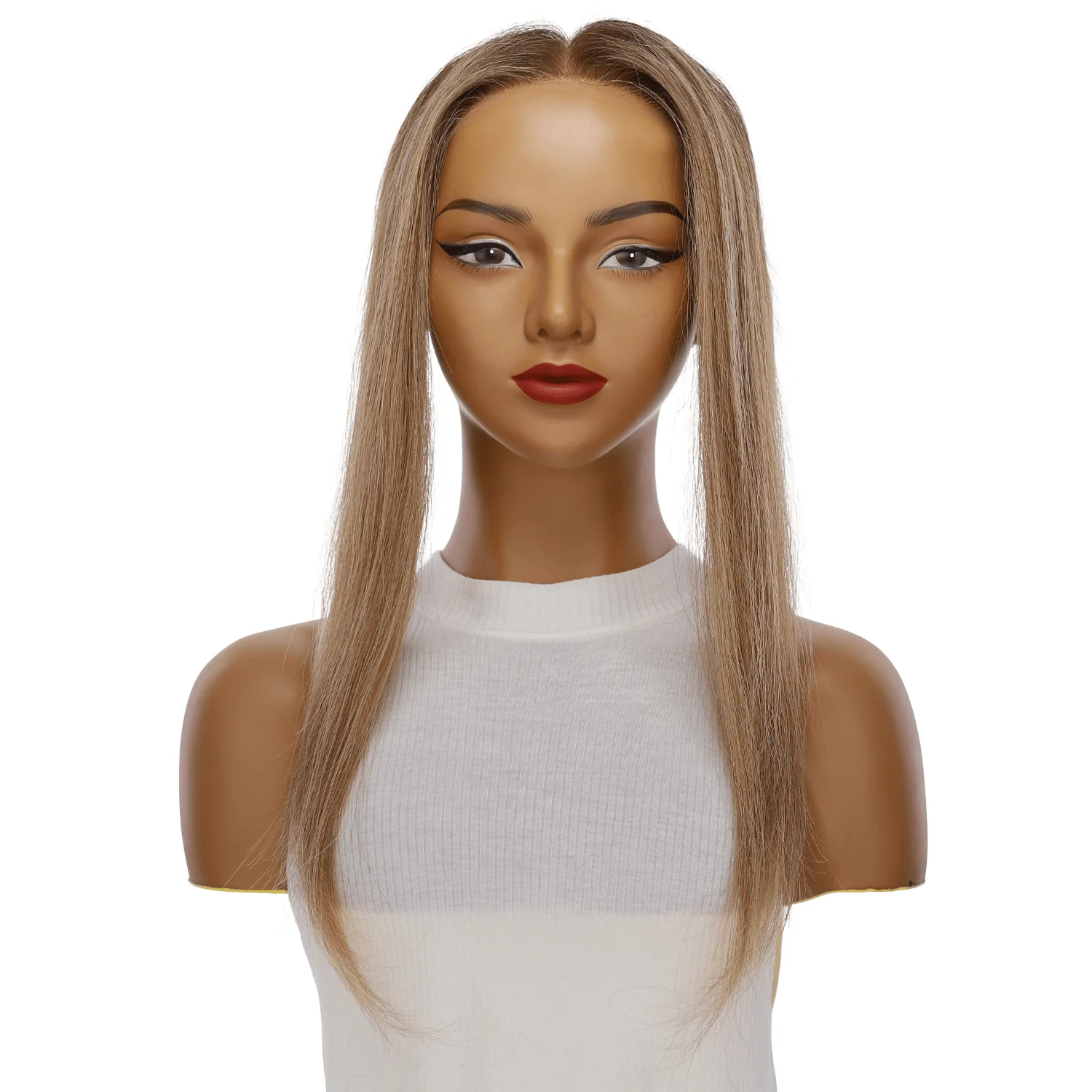 16" Hairline Topper #Medium Blonde w/ Highlights - Image 2