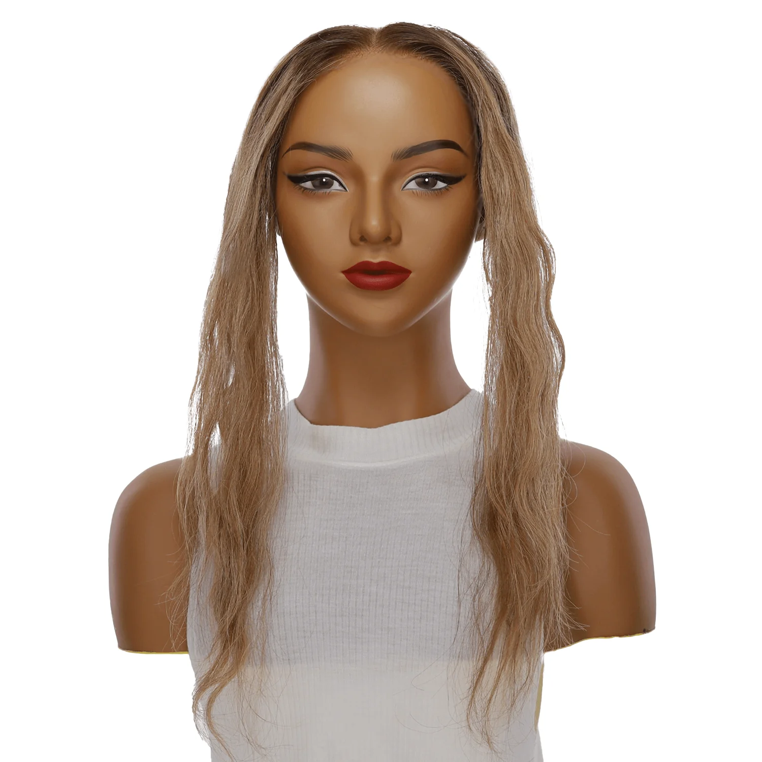 16" Hairline Topper #Medium Blonde w/ Highlights Wavy - Image 2