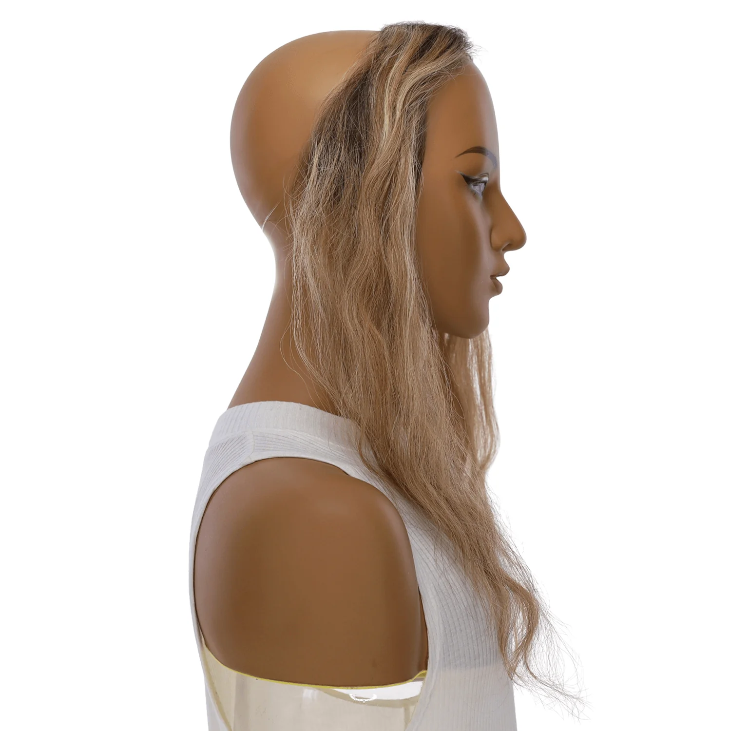 16" Hairline Topper #Medium Blonde w/ Highlights Wavy - Image 3