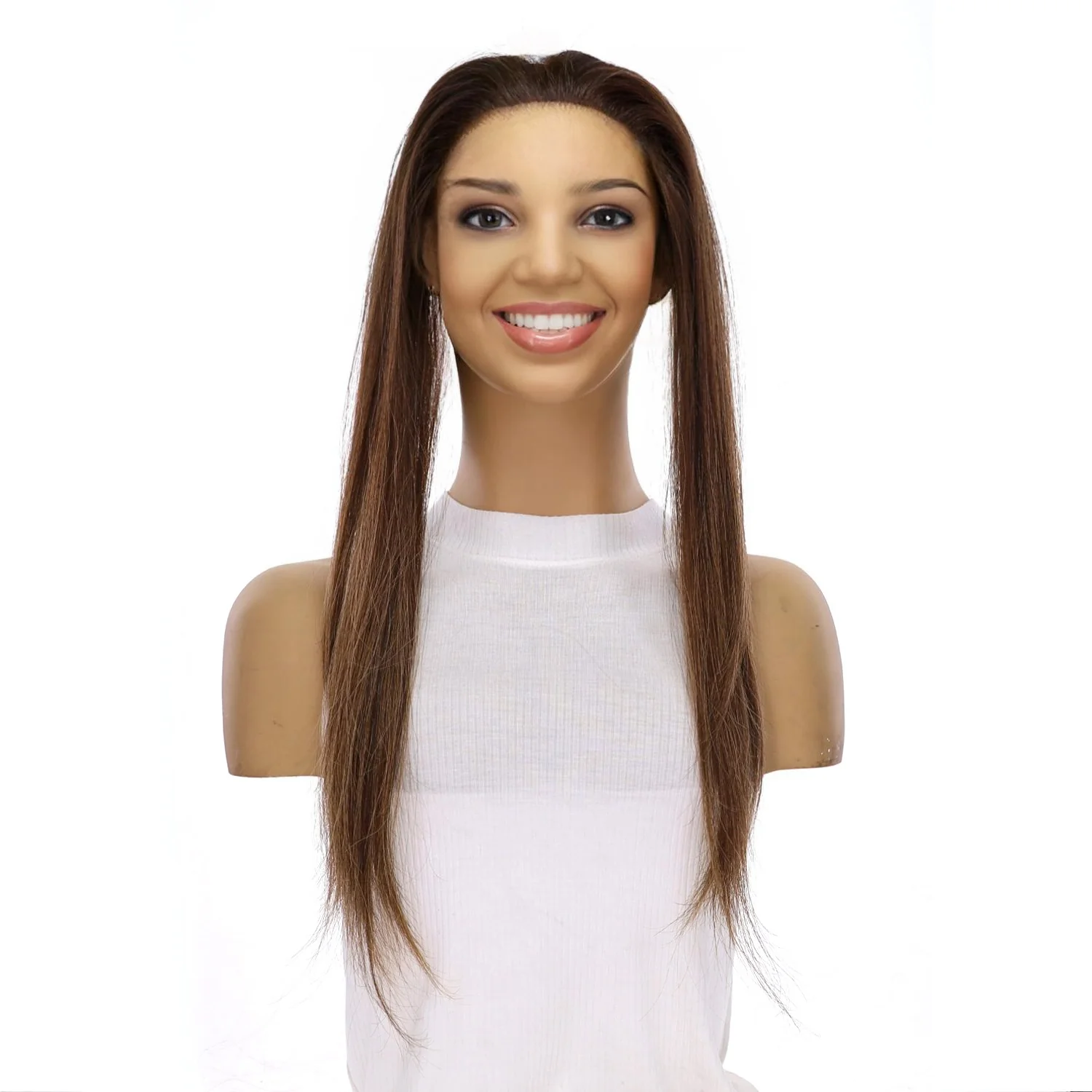 16" Hairline Topper #Medium Brown Balayage - Image 2