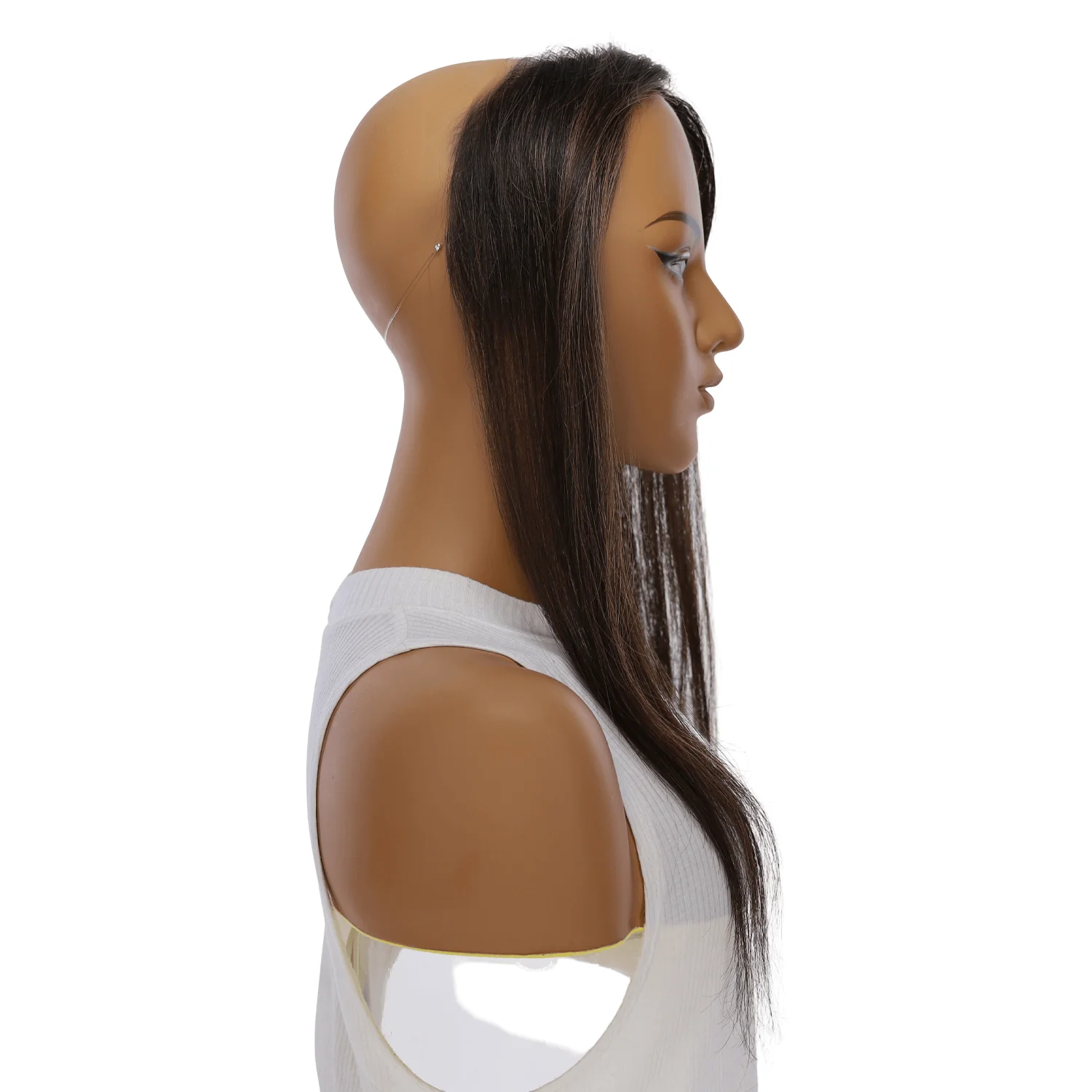 16" Hairline Topper #Soft Black w/ Highlights - Image 3