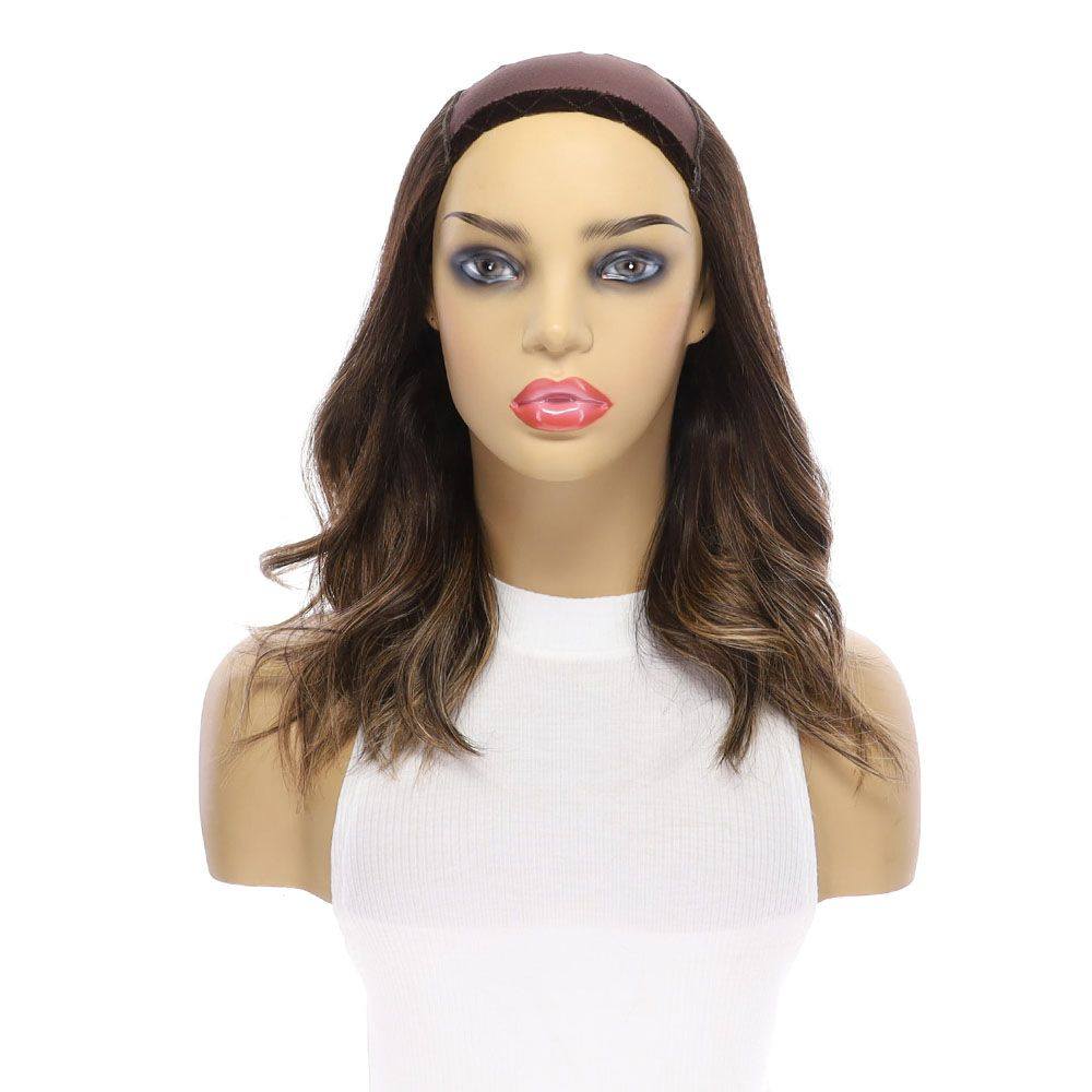16" HatFall Wig Dark Brown Balayage - Image 6