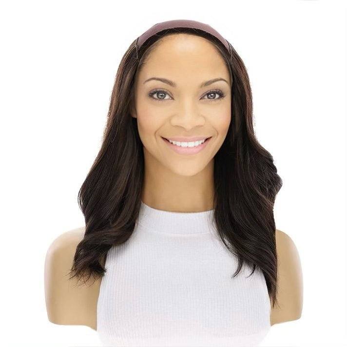16" HatFall Wig Dark Brown - Image 4