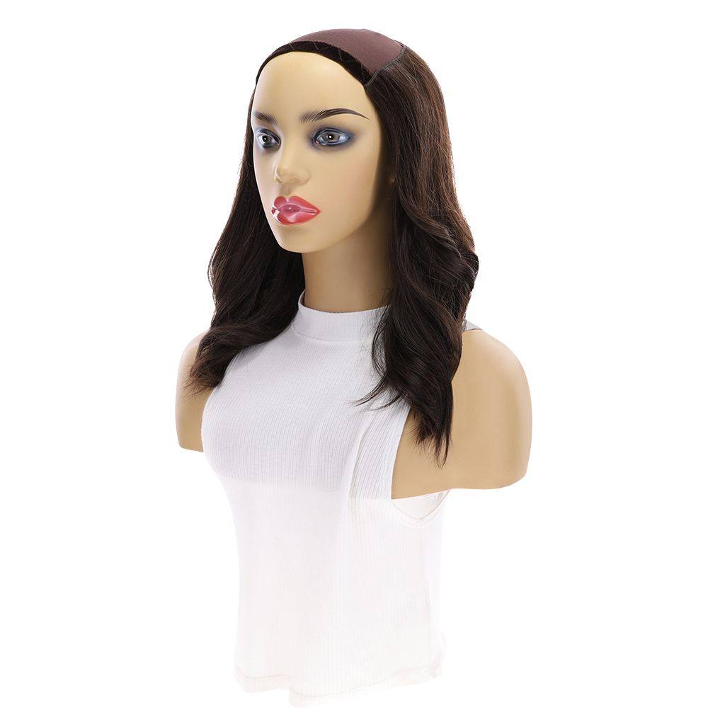 16" HatFall Wig Dark Brown - Image 5