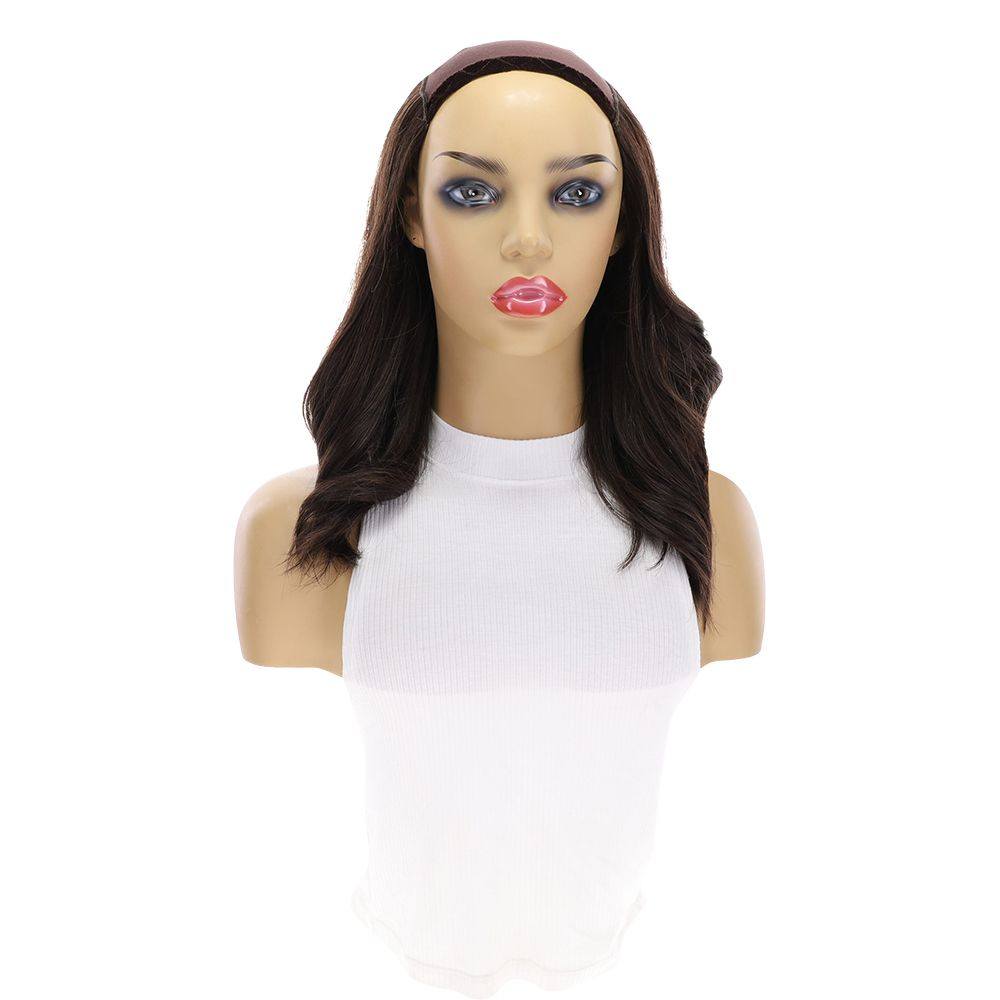 16" HatFall Wig Dark Brown - Image 6