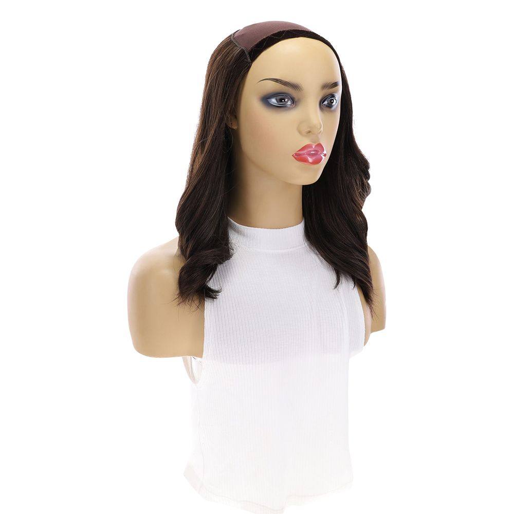 16" HatFall Wig Dark Brown - Image 7