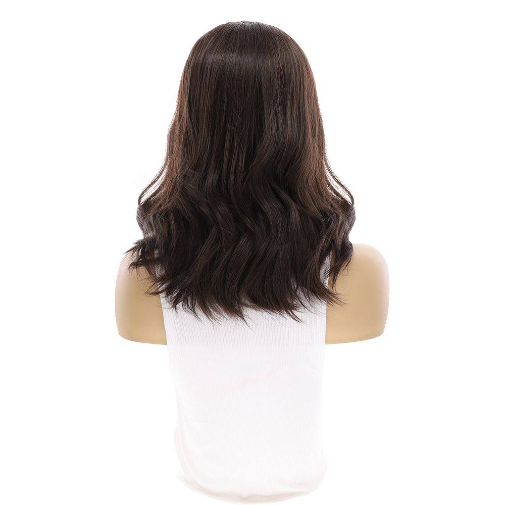 16" HatFall Wig Dark Brown - Image 8