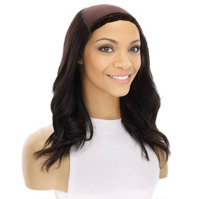 16" HatFall Wig Natural Black - Image 3