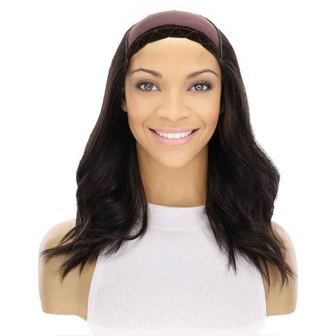16" HatFall Wig Natural Black - Image 4