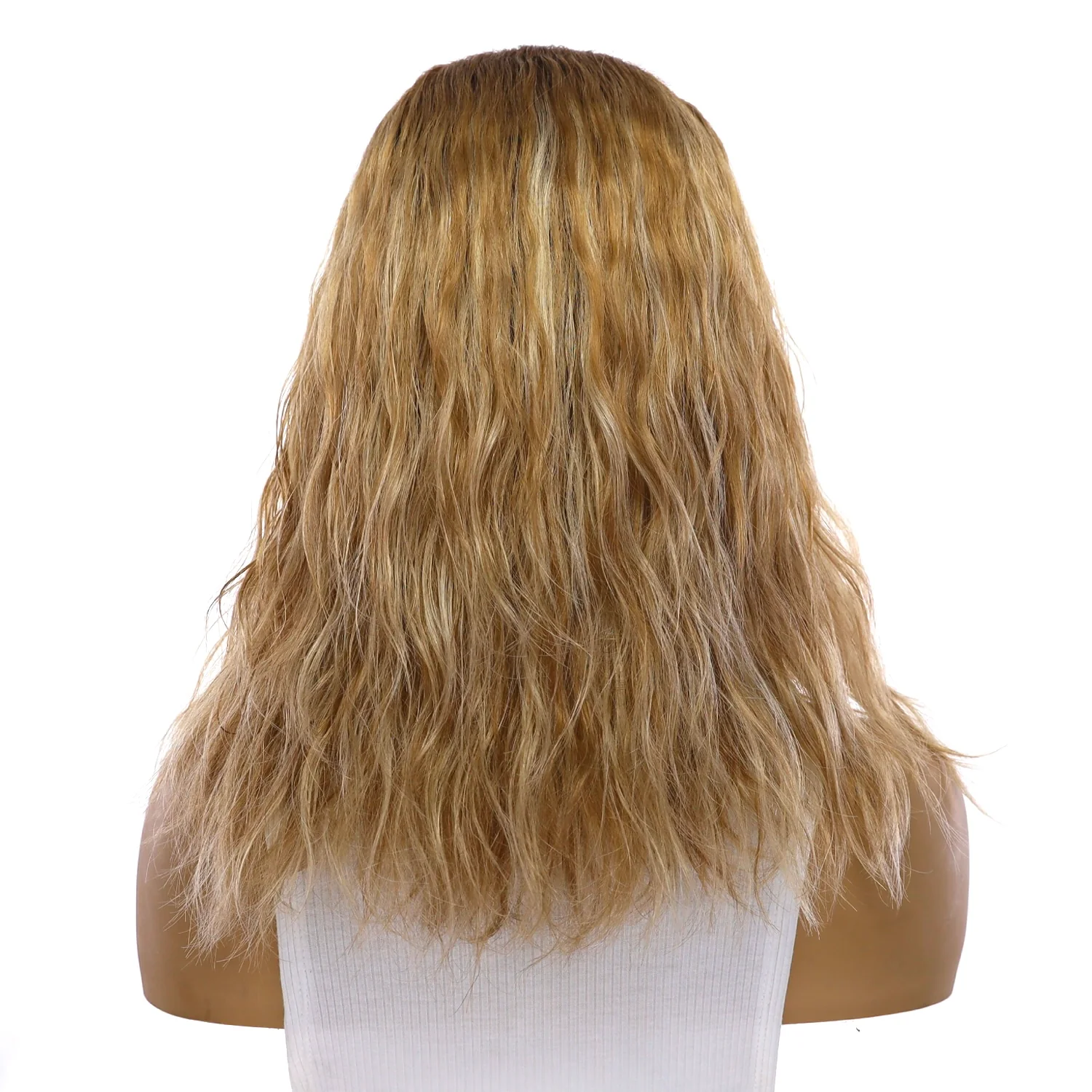 16" HatFall Wig Ash Blonde Wavy - Image 3