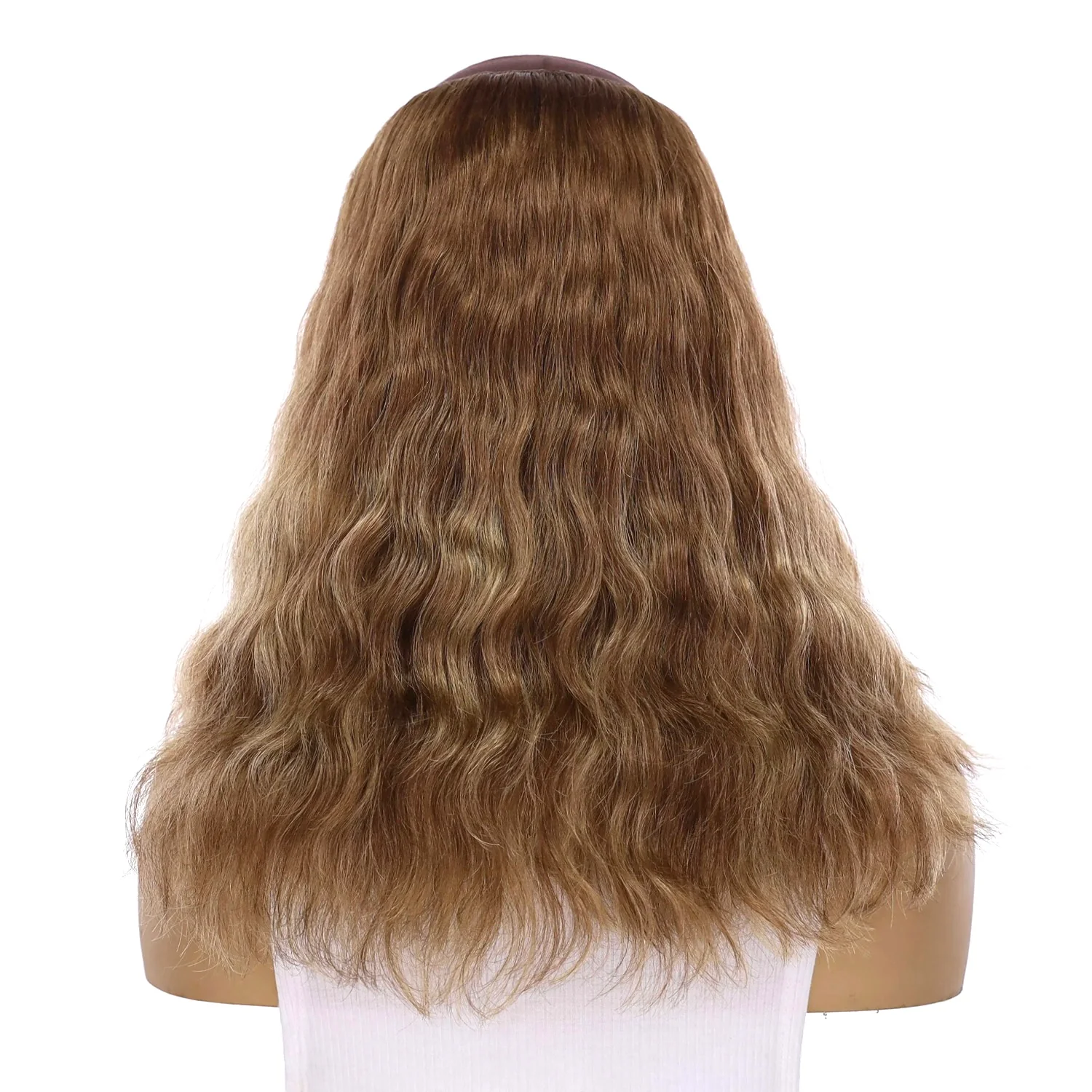 16" HatFall Wig Light Brown Babylight Wavy - Image 3