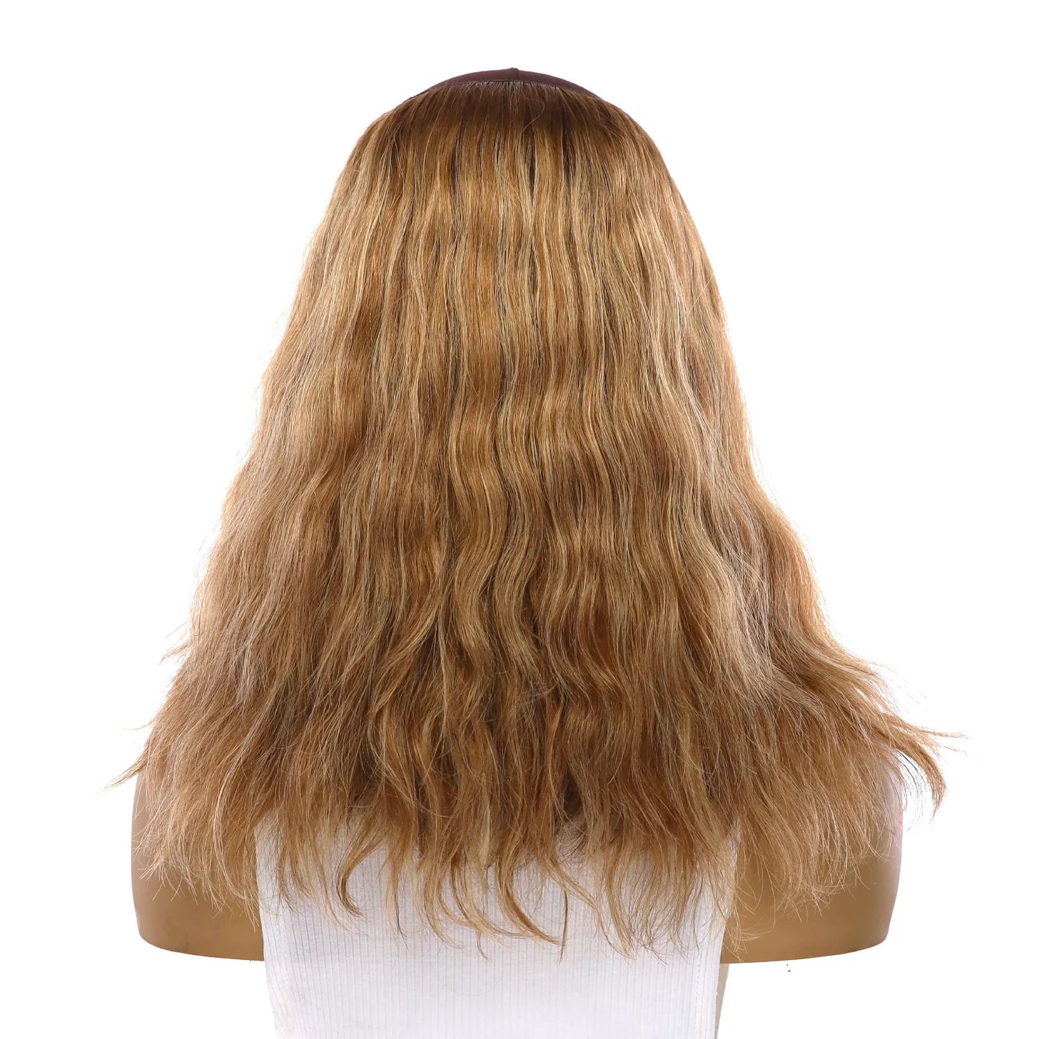 16" HatFall Wig Medium Blonde Wavy - Image 3