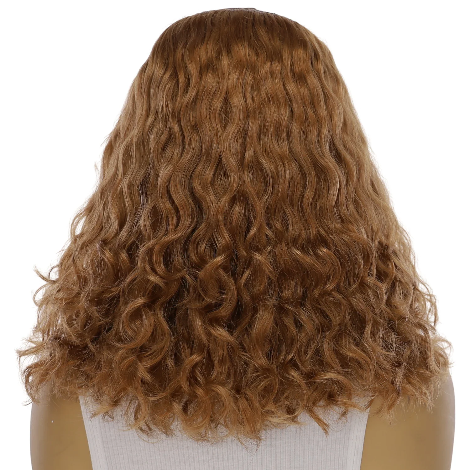 16" HatFall Wig Strawberry Blonde Wavy - Image 3