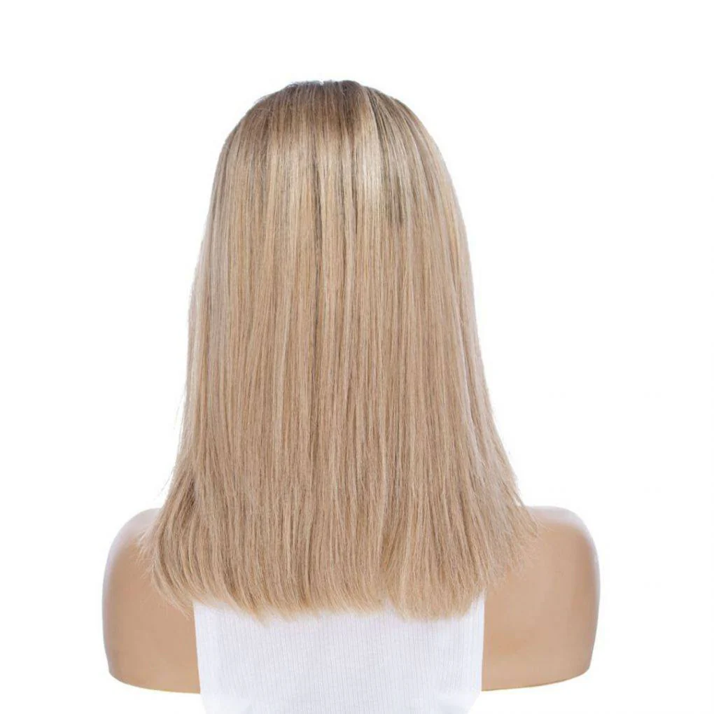 16" Divine Lace Top Wig Golden Blonde w/ Partial Rooting - Image 7