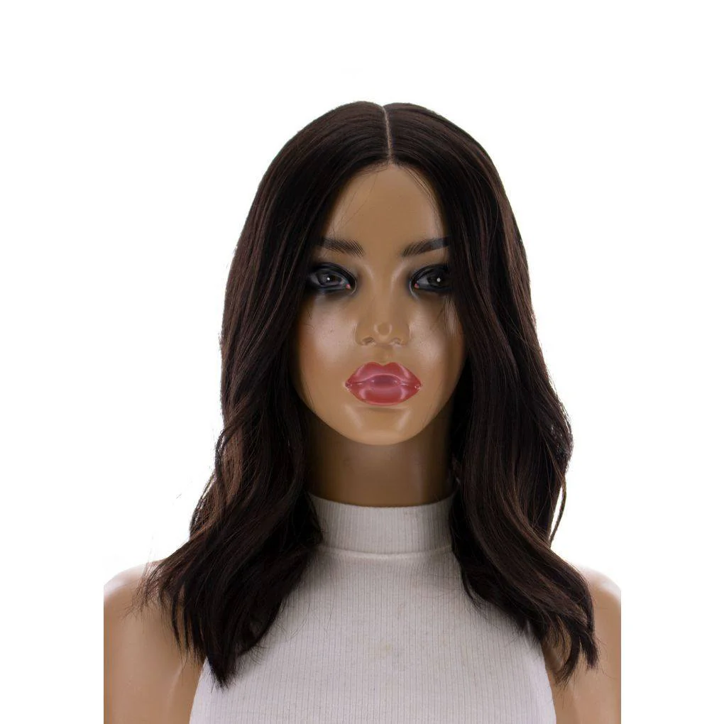 16" Divine Luxe Lace Top Wig #1B Black - Image 4