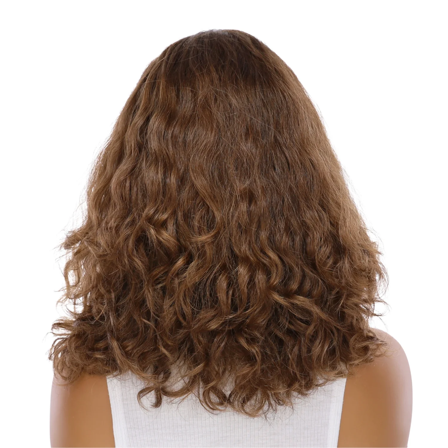 16" Divine Luxe Lace Top Wig #10 Neutral Light Brown Wavy - Image 3