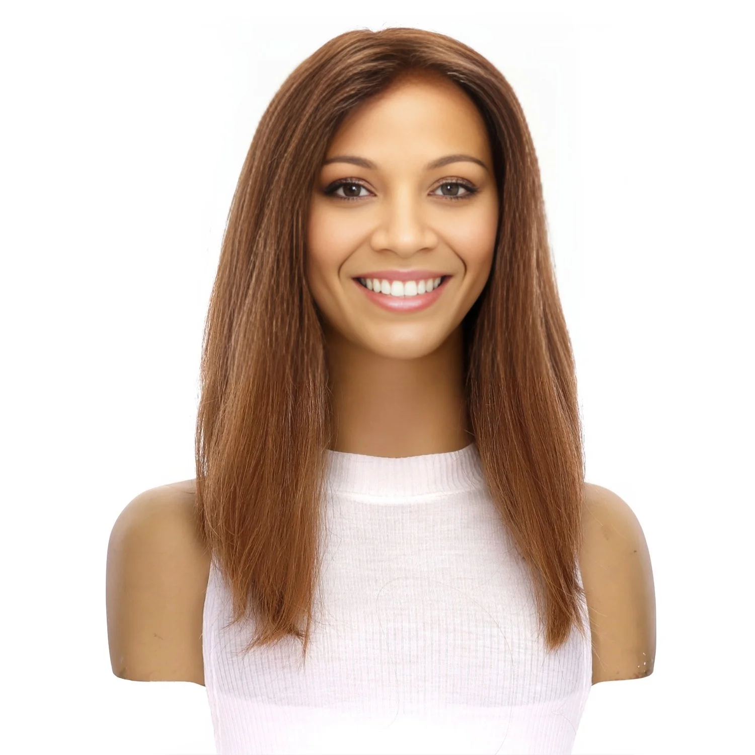 16" Divine Luxe Lace Top Wig #27/30 Strawberry Blonde - Image 2