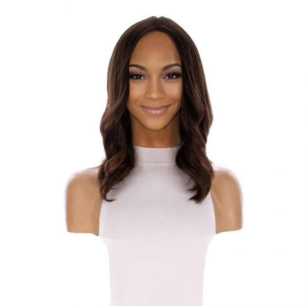 16" Divine Luxe Lace Top Wig #5 Warm Dark Brown - Image 2