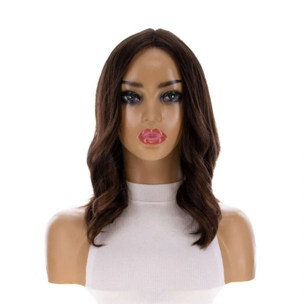 16" Divine Luxe Lace Top Wig #5 Warm Dark Brown - Image 4