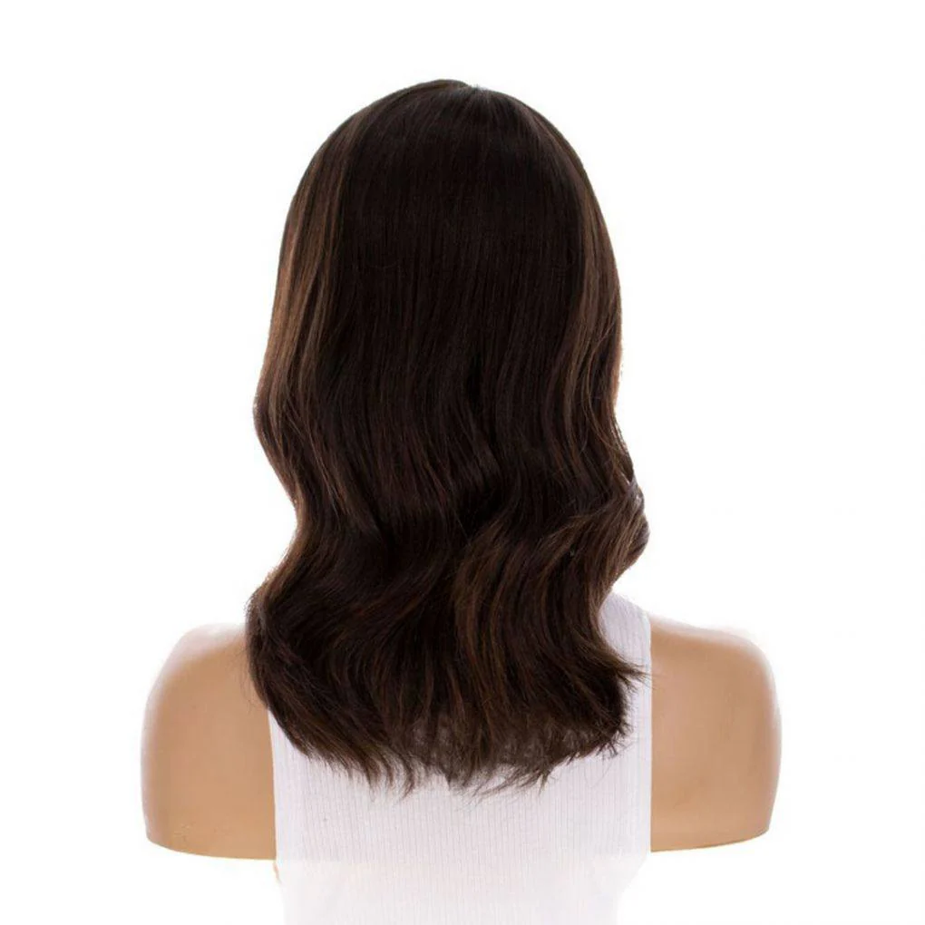 16" Divine Luxe Lace Top Wig #5 Warm Dark Brown - Image 5