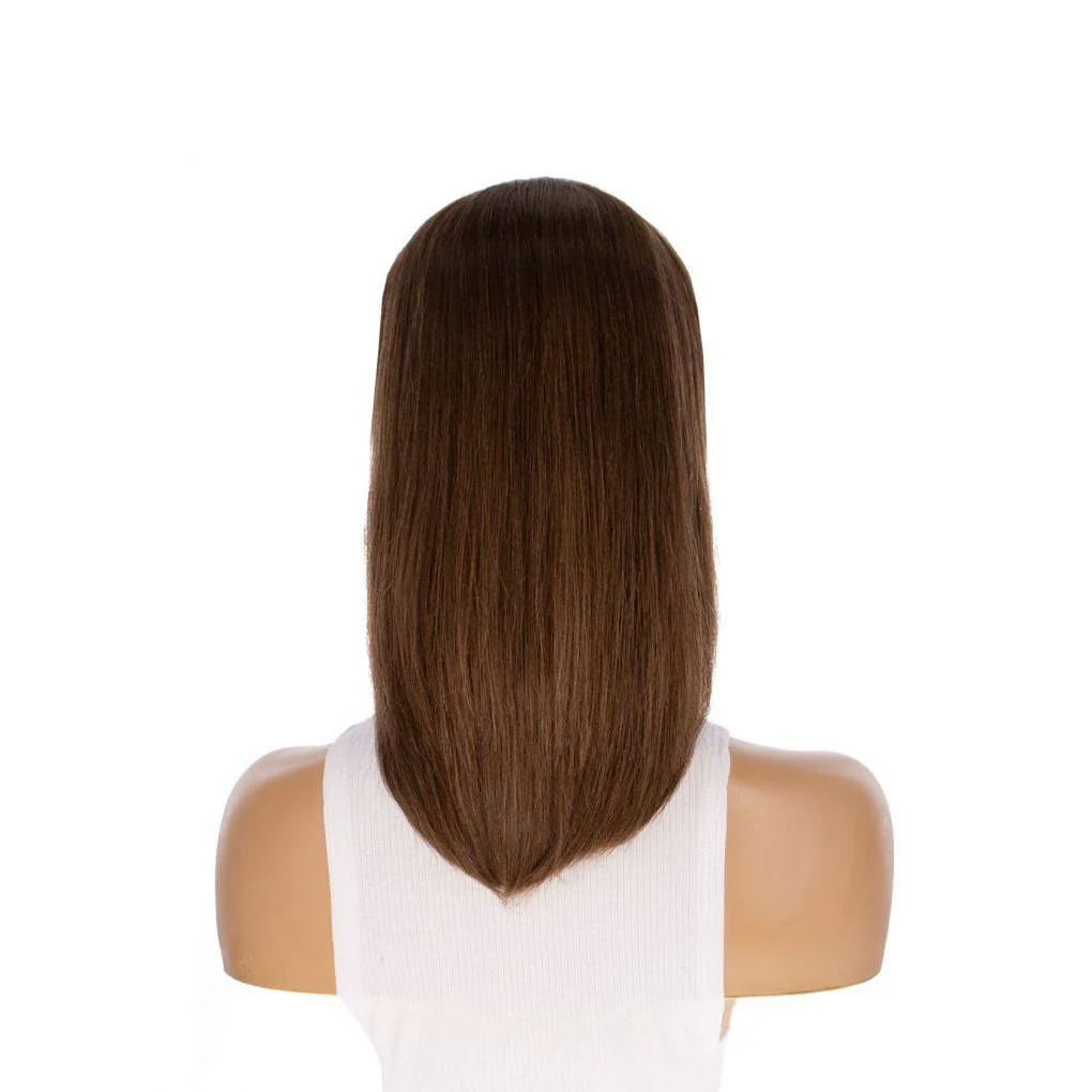 16" Divine Luxe Lace Top Wig #12 Warm Light Brown - Image 4