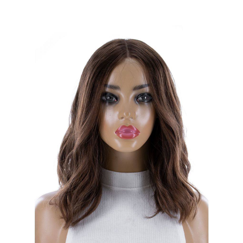 16" Divine Luxe Lace Top Wig #8 Warm Medium Brown - Image 5