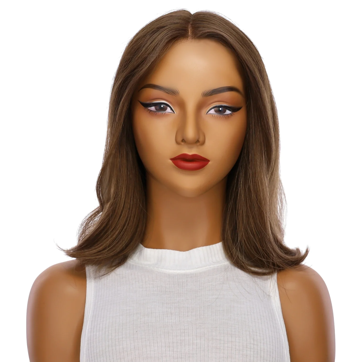 16" Divine Lace Top Wig Medium Brown Babylight - Image 2