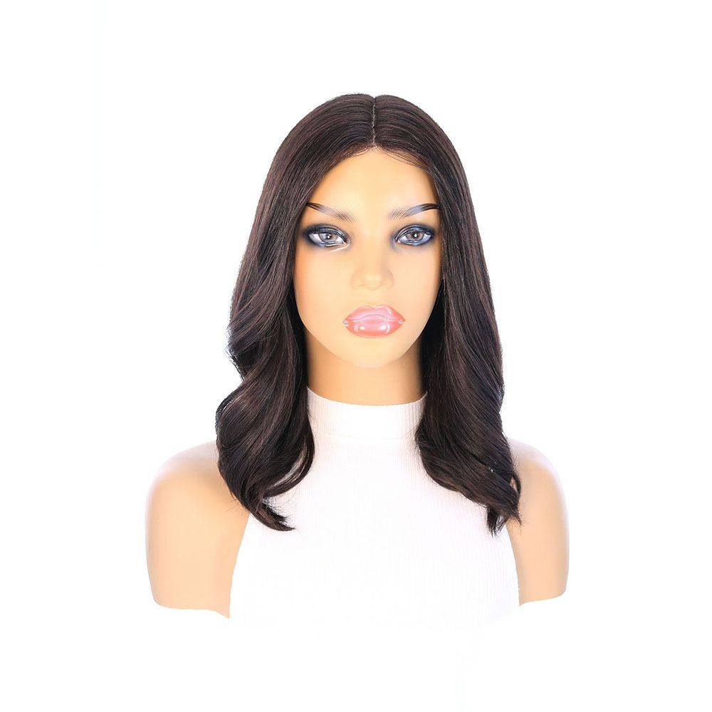 16" Divine Lace Top Wig Soft Black - Image 3