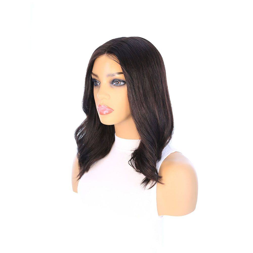 16" Divine Lace Top Wig Soft Black - Image 4