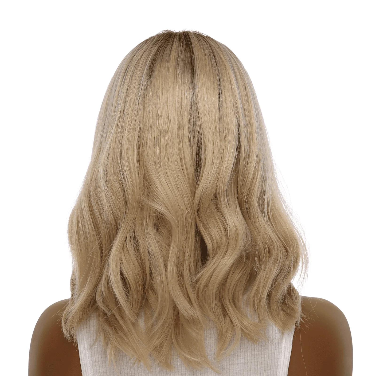 16" Princess Silk Top Wig Beige Blonde - Image 3