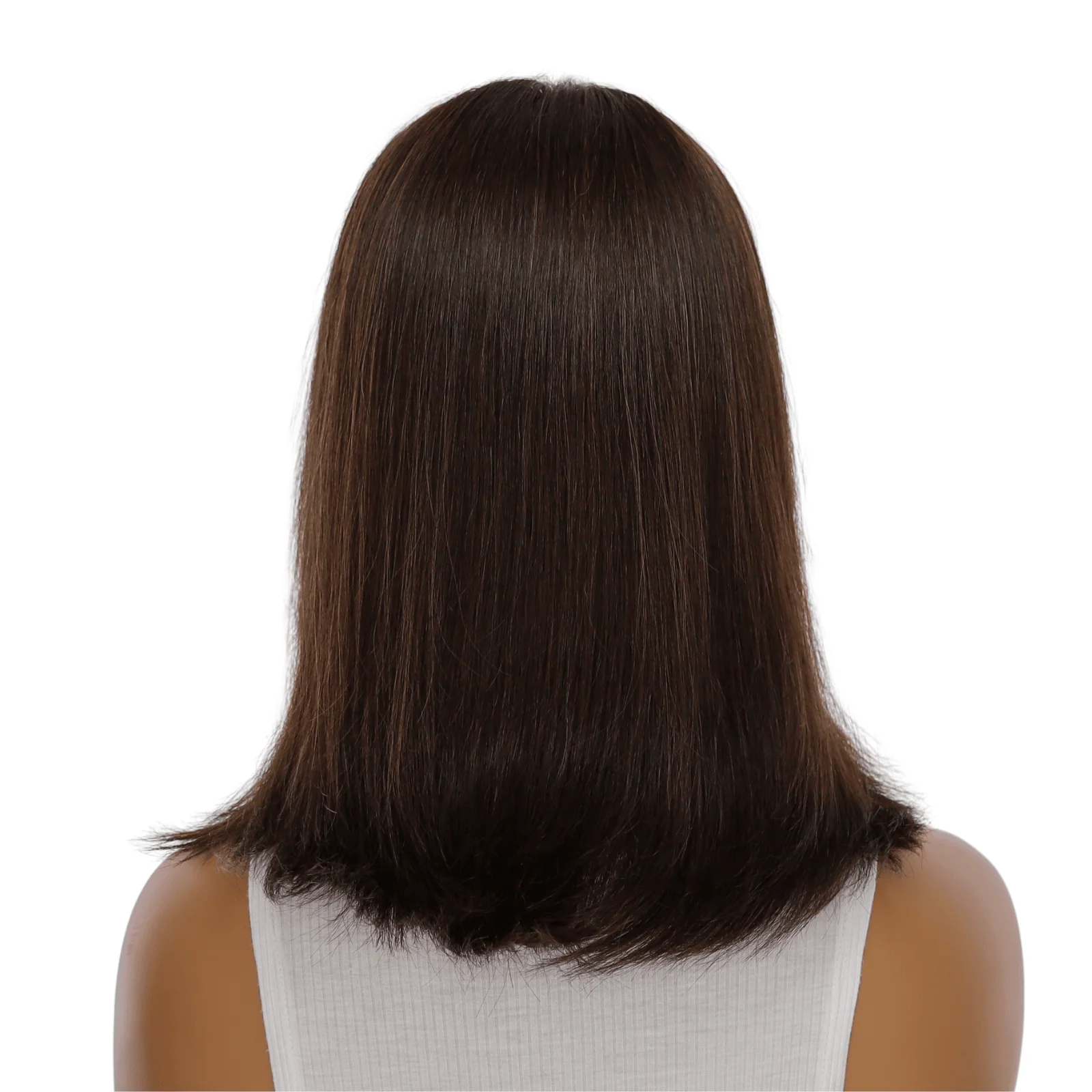 16" Princess Silk Top Wig Dark Brown - Image 3