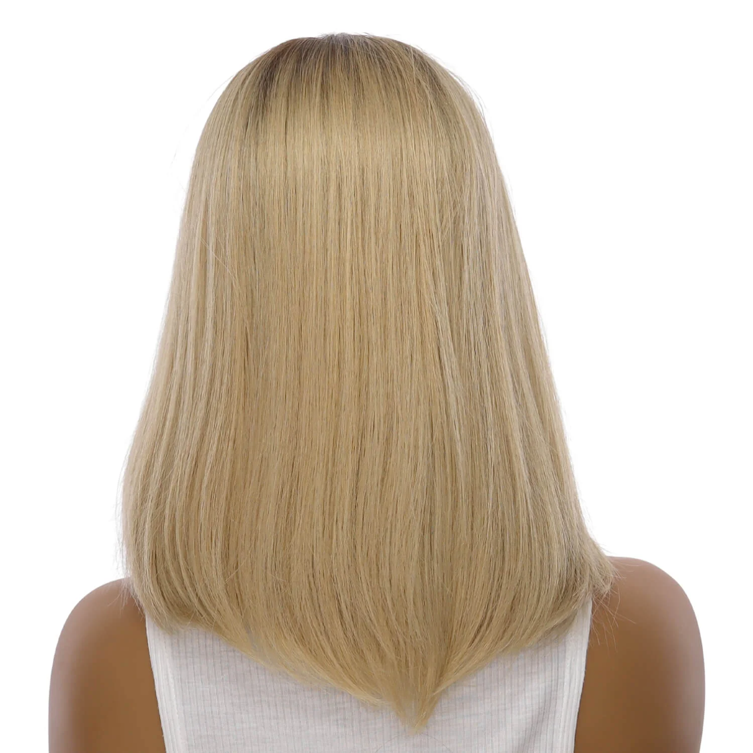 16" Princess Silk Top Wig Golden Blonde - Image 3