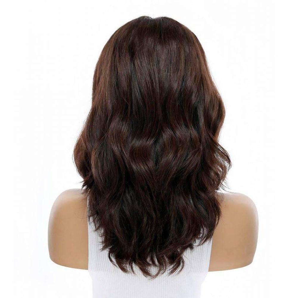 16" Secret Lace Top Wig #4 Dark Brown - Image 3