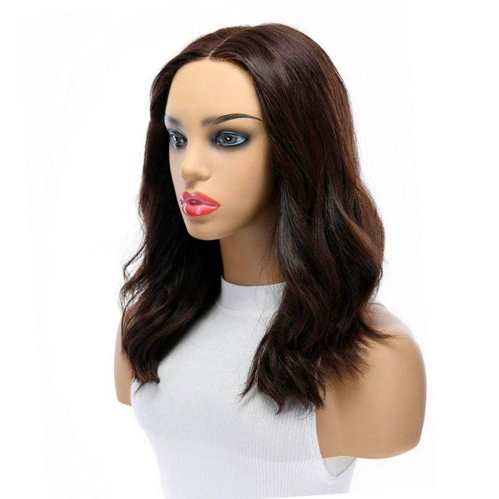 16" Secret Lace Top Wig #4 Dark Brown - Image 4