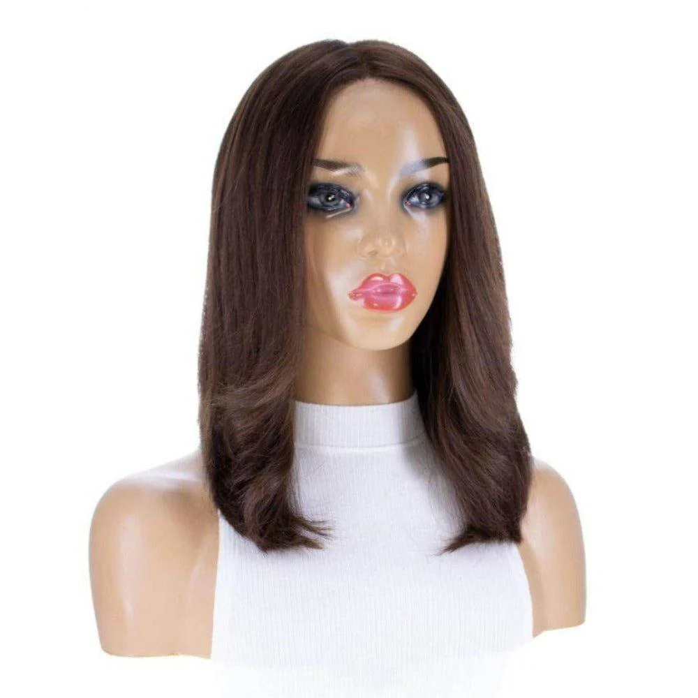 16" Secret Lace Top Wig #6 Neutral Medium Brown - Image 3