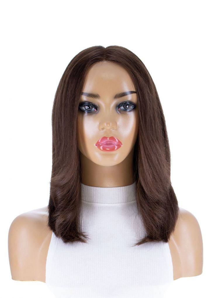 16" Secret Lace Top Wig #6 Neutral Medium Brown - Image 4