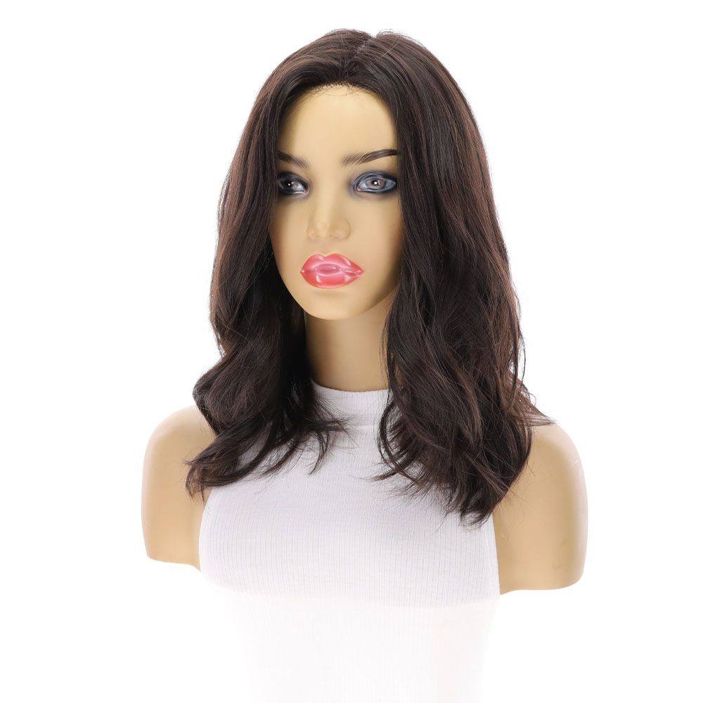 16" Luxe Silk Top Wig #2 Neutral Dark Brown - Image 5