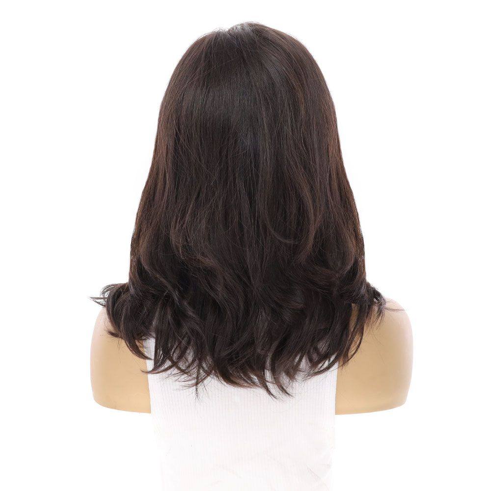 16" Luxe Silk Top Wig #2 Neutral Dark Brown - Image 6